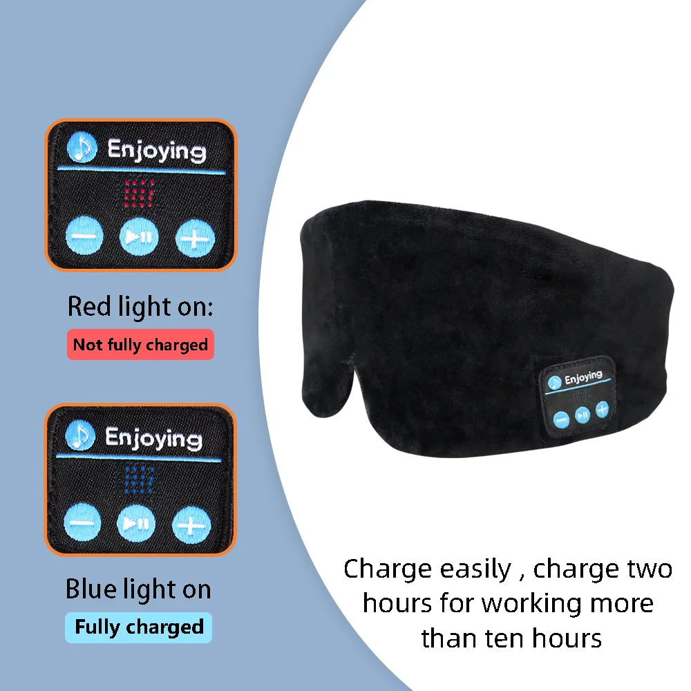 Sleeping Mask With Bluetooth Headphones